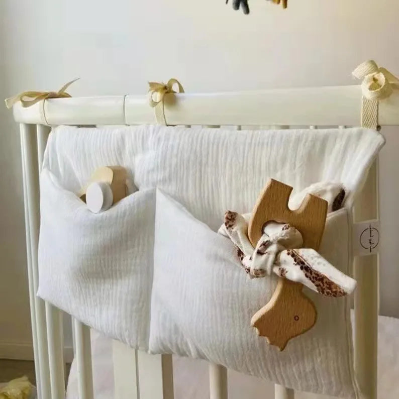 deinbabyzimmer - Musselin Tasche Babybett